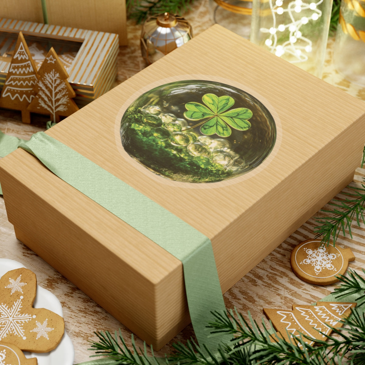 Clover Globe Sticker