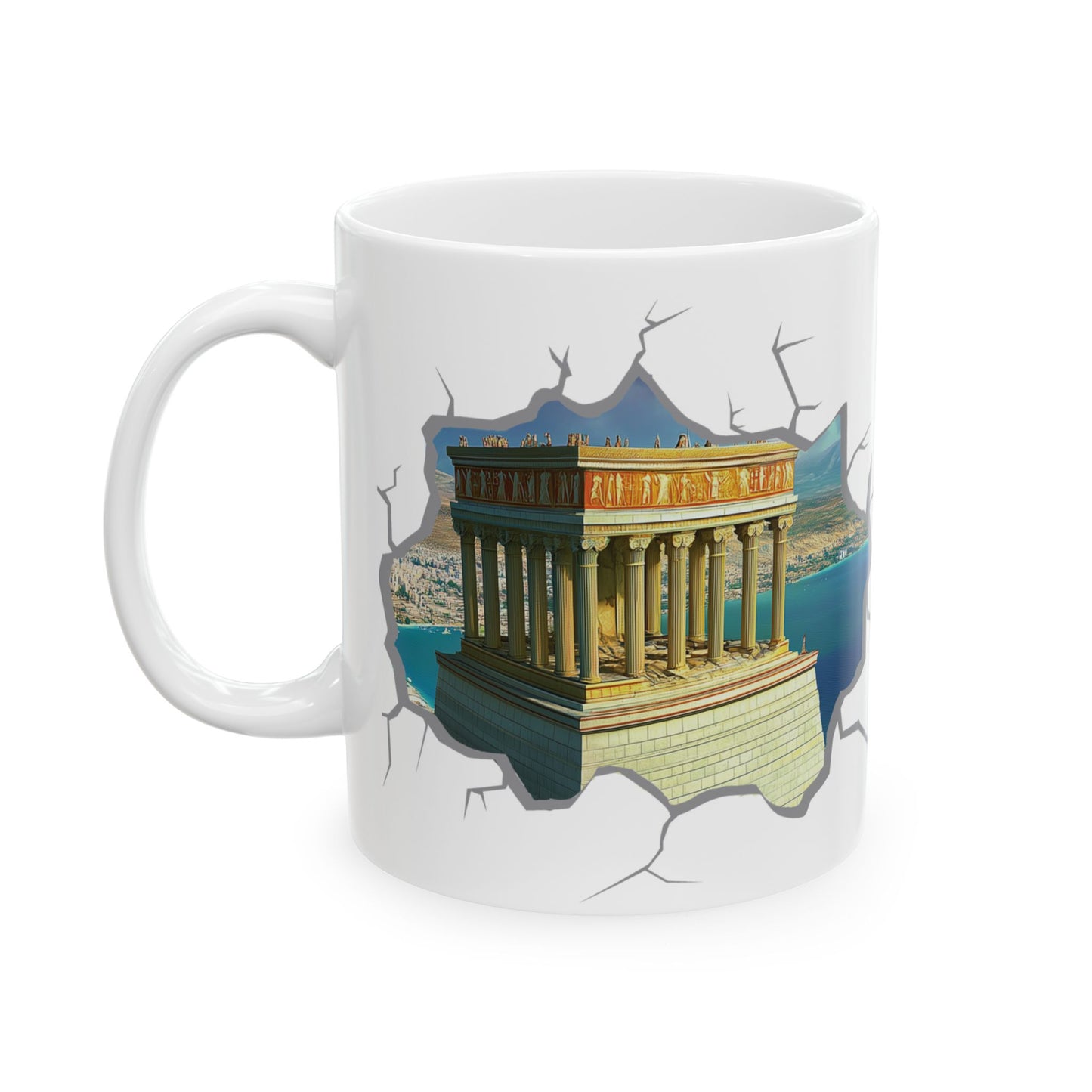 Unveiling of the Mausoleum Mug - Seven Wonders Series