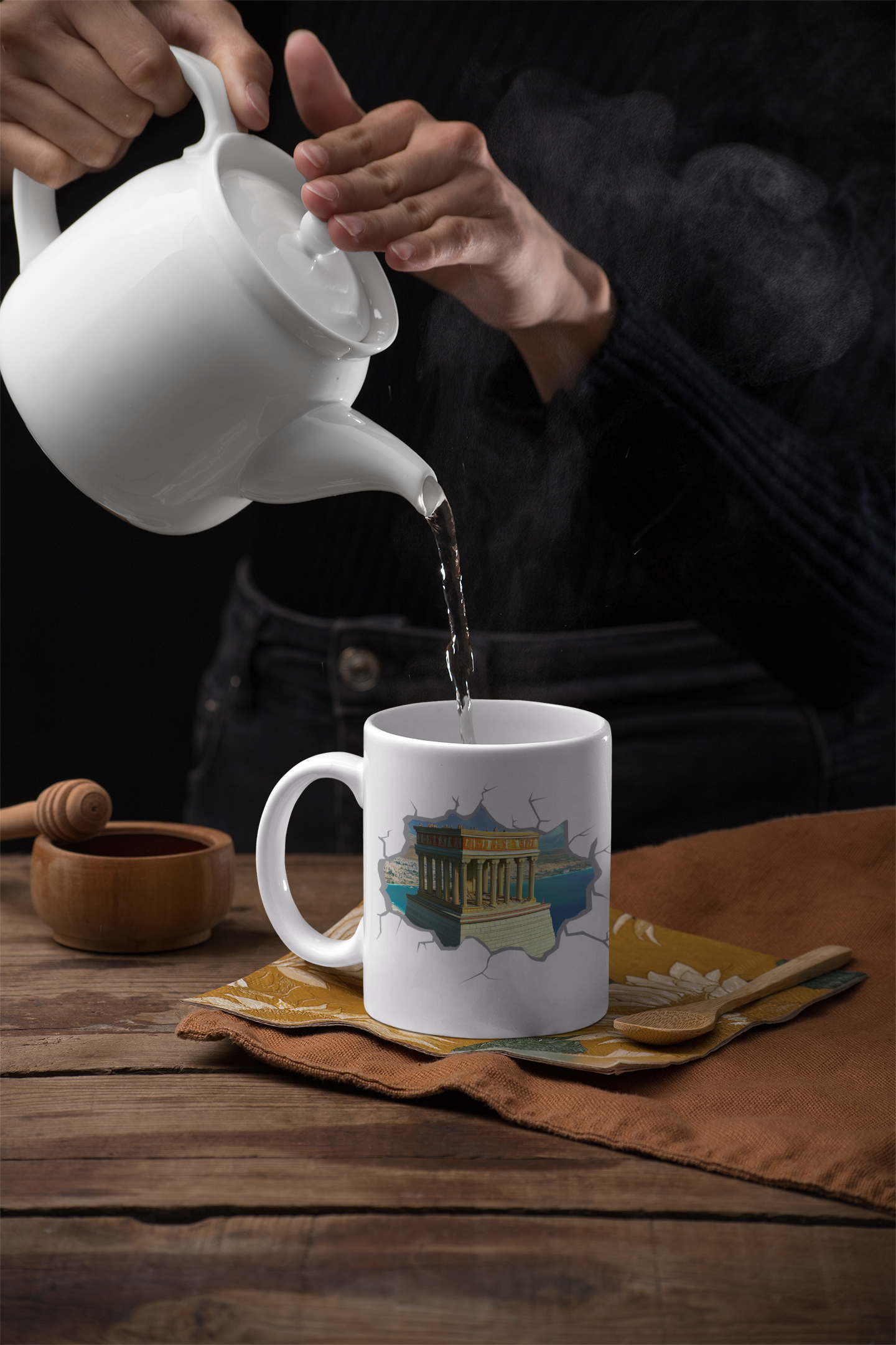 Unveiling of the Mausoleum Mug - Seven Wonders Series