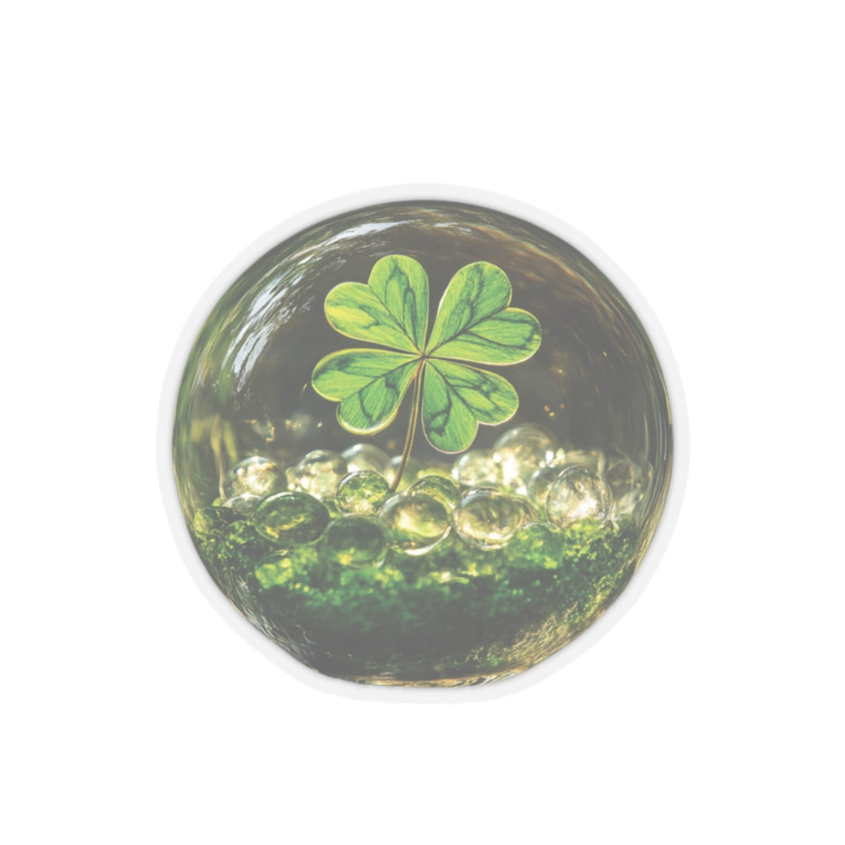 Clover Globe Sticker