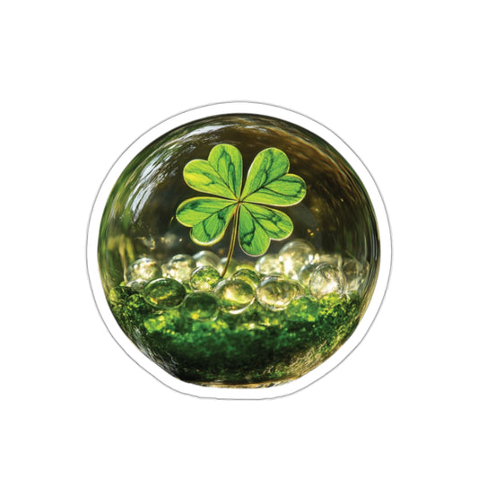 Clover Globe Sticker